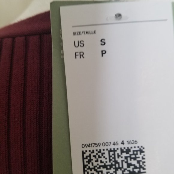 H& M V Neck Cardigan Maroon Size Small - Picture 8 of 9